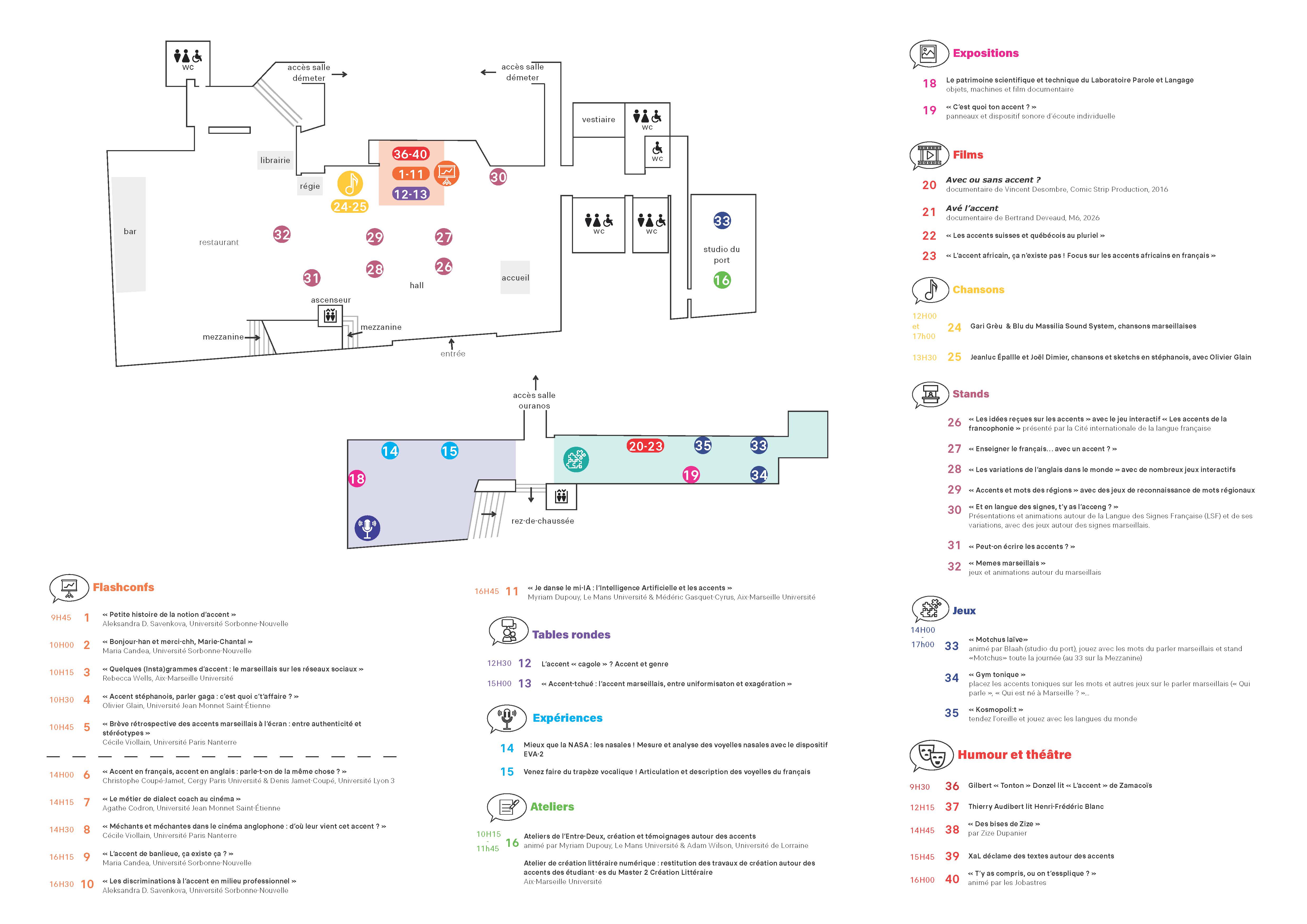 Festival des Accents programme samedi 11 avril 2026