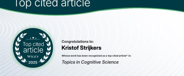 Distinction : Article Wiley le plus cité en 2025 - Pickering & Strijkers : Language Production and Prediction in a Parallel Activation Model mai 2026