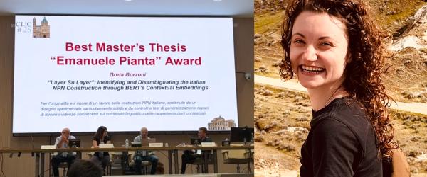 Distinction Greta Gorzoni lauréate du prix « Emanuele Pianta » 